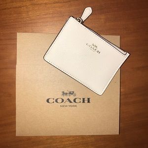 BRAND NEW WITH TAGS MINI WHITE COACH WALLET